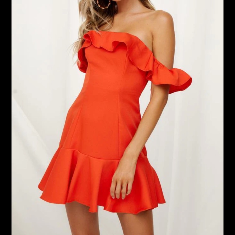 NWT ELENI DRESS TANGERINE size XS